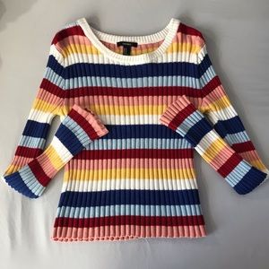 Tight Fitted Forever 21 Multicolored Sweater